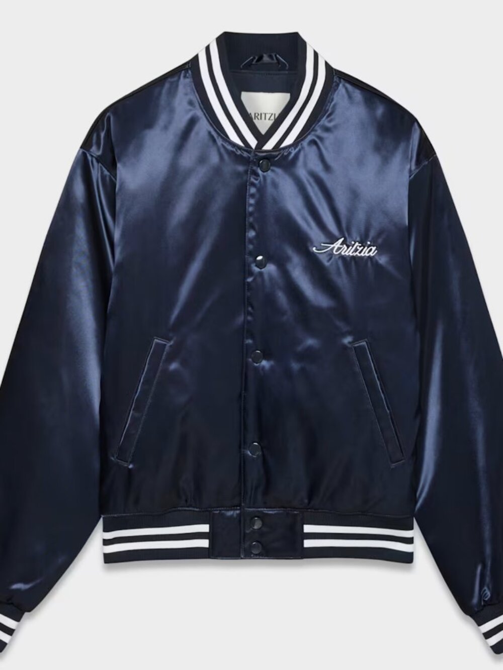Aritzia Masa Satin Bomber Jacket – Size M